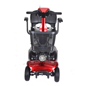 Elderly <b>Mobility</b> <b>Scooter</b> Four Wheeler <b>Foldable</b> Electric Vehicle Aluminum Alloy Red 108kg 17mph Range Contact Service - Product Image 1