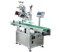 Étiqueteuse plate entièrement automatique Machine d'étiquettes auto-adhésives à grande vitesse pour sacs d'emballage en carton pour aliments et légumes