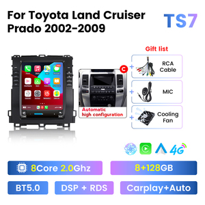 Автомобильный мультимедийный плеер для <span class=keywords><strong>Toyota</strong></span> Land Cruiser Prado 2002-09, 8 + 128 ГБ - Product Image 4