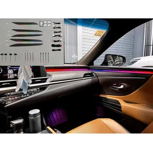 A auto luz interior da atmosfera do sistema de iluminação conduziu multi luzes ambientais do carro das cores para Lexus NX