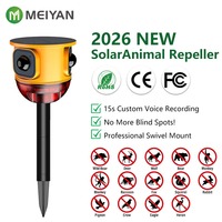 Repelente Solar Inteligente de Animales con Control Remoto de 360 Grados, Sensor Envolvente, Repelente de Aves, Molde Privado de Fábrica, Venta al por Mayor