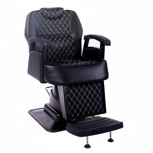 Silla de Barbero Metálica de Diseño Moderno para Uso Comercial en Salón - Product Image 2