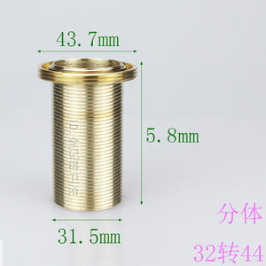 High-leg Threaded Pipe Reducer for <b>Basin</b> <b>Faucet</b> Mounting Hardware Copper Material Extended Threaded Nut Installation Accessories - Product Image 3