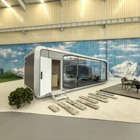 Cabane modulaire en bois de luxe, maison mobile, capsule de couchage, conteneur pour resort et camping