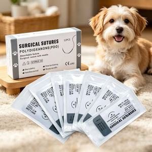 Cuidado de Mascotas, Hospital Veterinario, Suturas Absorbibles <span class=keywords><strong>PDS</strong></span> 2/0 3/0 4/0, Corte Inverso con Aguja para Uso Quirúrgico Veterinario - Product Image 6