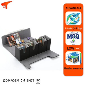 Estuche para Tarjetas T230 4 en 1, PTCG, para Juegos de Cartas, de Cuero PU con Forro de Franela, Caja Doble para Protección Ambiental, con Capacidad para 100 Tarjetas - Product Image 1