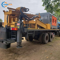 Foreuse de puits d'eau montée sur camion, moteur diesel, profondeur 200m, occasion, avec boîte de vitesses, pour usage agricole