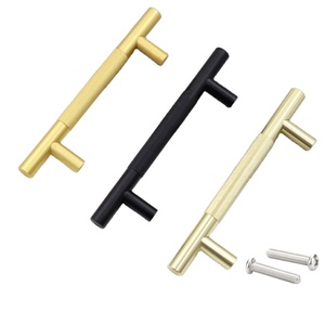 Wholesale American Style Knurled Aluminum Alloy Solid Lengthened Handle Hardware Cabinet Wardrobe Bedside Table <strong>Door</strong> - Product Image 1