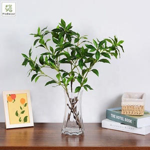 Nouveauté : Feuillage artificiel en latex, aspect naturel, <span class=keywords><strong>Pieris</strong></span> <span class=keywords><strong>japonica</strong></span> (Andromède japonaise), pour décoration de mariage et de boutique - Product Image 2