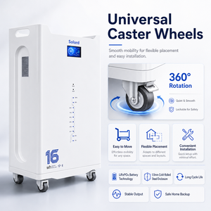 Batterie de stockage LiFePO4 solaire hybride empilable pour extérieur 16 kWh 51,2 V 314 Ah intelligente CAN/WIFI sans entretien et fiable - Product Image 5