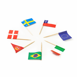 2025 Phong Cách Mới Kích Thước Nhỏ Burger Cờ Chọn Biểu Tượng Tùy Chỉnh In Ấn Cocktail Tăm Cờ Với Tùy Chỉnh Đóng Gói - Product Image 3