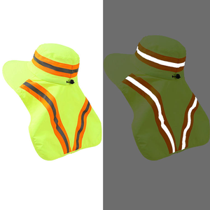 Sombrero DE SEGURIDAD reflectante grande para exteriores con cara de ala ancha y protección UV para pescadores - Product Image 3