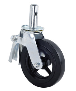 Nguồn Nhà Máy Sản Phẩm 8X2 Heavy Duty Giàn Giáo Sắt Lõi Cao Su Caster Bánh Xe Với Phanh - Product Image 3