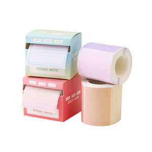 Morandi-Lista de tareas autoadhesiva de color Bloc de notas adhesivas Rollo de papel Notas para organización y recordatorios - Product Image 1