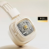 MQ New Retro Wireless Over-Ear Headphones, Lampu LED, Bass Mendalam, Headset Peredam Kebisingan, Kompatibel dengan Marshall.