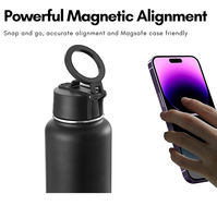 Nouvelle bouteille d'eau en acier inoxydable isolée Magsafe support de téléphone magnétique personnalisé aimant de gymnastique Type de vide