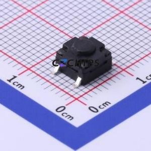 K2-1839SP-A4SW-02 Tactile Switch SMD-4P,6.2x6.2mm Switch 2.5N Vertical Mount 6.2mm 6.2mm - Product Image 1