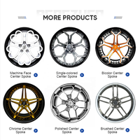 Pengzhen dua potong velg mobil Gloss hitam mengkilap, velg roda tempa 5x120 19 20 21 22 inci untuk Chevrolet