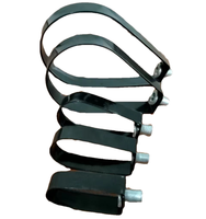 Collier de fixation en acier zingué pour tuyau d'arrosage, support en forme de poire pour une organisation efficace des systèmes d'arrosage en construction