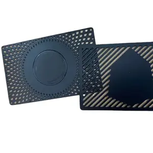 Nfc визитная карточка черного матового металла Nfc Card 216 черный Die Cut Nfc Бесконтактный Karte