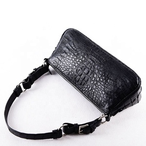 स्टाइलिश मगरमच्छ कंधे की थैलियां महिलाओं चमड़े के हैंडबैग काले चमड़े के बैग महिला फैशन पर्स नई न्यूयॉर्क फैशन हैंडबैग - Product Image 5