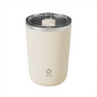 Mug à café électrique portable rechargeable à agitation magnétique automatique 2026 en ABS et acier inoxydable pour café et thé au lait