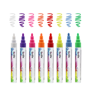 <span class=keywords><strong>El</strong></span> mejor vendedor de Color neón 6mm Reversible bala y cincel medio punta rotulador tiza de vidrio de <span class=keywords><strong>vino</strong></span> de marcador - Product Image 5