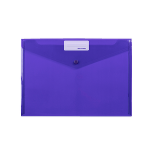 US lettere A4 formato Poly buste di plastica trasparente cartelle di documenti con etichetta tasca pulsante a scatto materiale di carta - Product Image 6