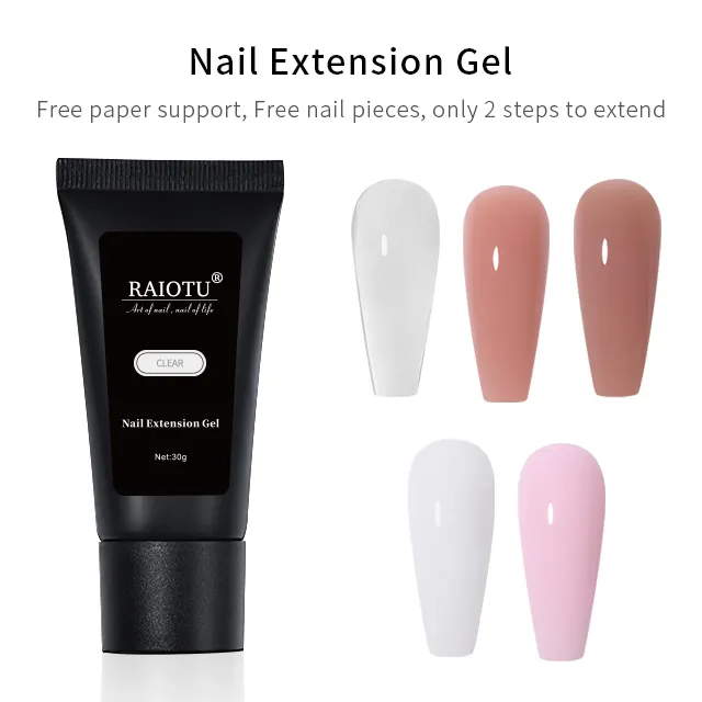 Oem Merk Logo Poly Gel Art Nagels Gel Nagellak 30G Contact Klantenservice Om Acryl Nail