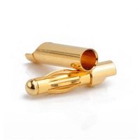Connecteur Amass 40A Bullet 4mm, Fiche Banane Plaquée Or pour Pièces et Accessoires RC Mâle/Femelle, Batterie, ESC, Hélicoptère, Bateau, Quadricoptère