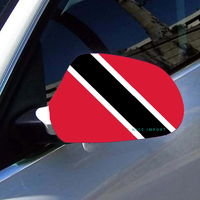 Housse de protection pour rétroviseur de voiture avec drapeau de Saipan (lot de 2) en tissu extensible avec bords renforcés, style patriotique