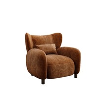 Moderner Minimalistischer Multifunktionaler Einzelsessel Grüner Samt Hochlehniger Armlehnstuhl Wohnzimmer Schlafzimmer Lounge Meerjungfrauen-Stil