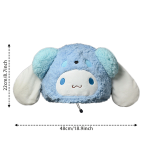 Funda de Casco de Felpa con Diseño de Cinnamoroll para Esquí y Motocicleta, Forro Polar Suave, 4 Colores, Logotipo Personalizado Disponible - Product Image 4