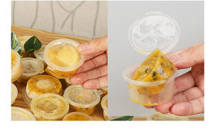 Vasos Desechables Transparentes de Plástico PET de 1oz, 2oz, 3oz, 4oz, 5oz con Tapas para Salsas, Porciones Individuales, Soufflé, Comida para Llevar - Product Image 3