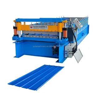 Tr 5 and PV5 6 ribs 1000 and 1200 mm raw material type trapezoid roofing sheet making machine price