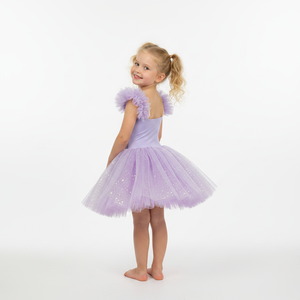 Robe de tutu de ballet lavande pour enfants, costume de ballerine violet pour filles, tutu professionnel pour scène et compétition - Product Image 5