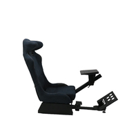 Siège de simulateur de course d'usine pour Logitech G29 Thrustmaster Fanatec Angle de support de roue réglable et longueur de bras