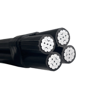 ABC CE CCC 4-adriges 25-mm-Überkopf-Aluminium-Elektrokabel Flach massives PVC IEC für die Strom heizung THHN-verpackte Rollen