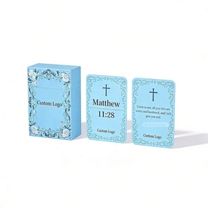 Cartes de versets bibliques personnalisées de conception du fabricant, cartes d'affirmation positive de haute qualité pour la pleine conscience - Product Image 3