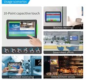 Tablette industrielle tactile interactive de 24 pouces à montage mural avec panneau Win Android 12 Nfc Poe Tablette avec écran tactile LCD