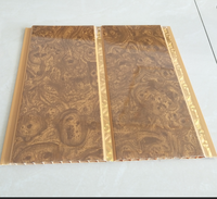 Panel de Techo de PVC Impermeable e Ignífugo con Franja Dorada o Plateada, Suministro de Fábrica China