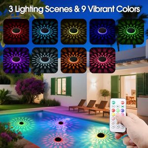 Lumière flottante imperméable IP67 pour extérieur, décoration de piscine, lumières solaires LED RGB colorées pour piscine - Product Image 5