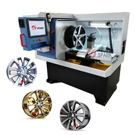Tour CNC horizontal de découpe diamantée pour la réparation de jantes, homologué CE, pour jantes forgées de 18', 19', 20', 22', 24'