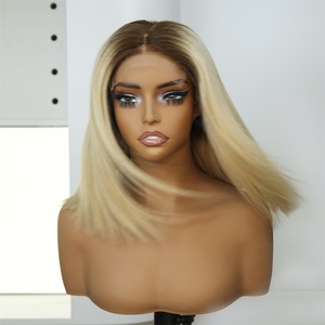 Pelucas de Cabello Humano Virgen Vietnamita Rubio, Corto, sin Pegamento, Pre-decolorado, Corte Recto, Listo para Usar - Product Image 6