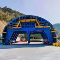 Chariot de revêtement de tunnel autoportant de haute précision avec système antidérapant pour la construction de tunnels ferroviaires, norme d'exportation