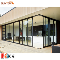 Conception de fenêtres et de portes en aluminium sur mesure pour la maison, l'hôtel, la villa, la maison de famille, fenêtres et portes en verre aluminium