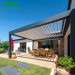 Système de pergola à toit ouvrant motorisé, imperméable, en aluminium, pour extérieur, avec télécommande, couverture de terrasse - Product Image 3