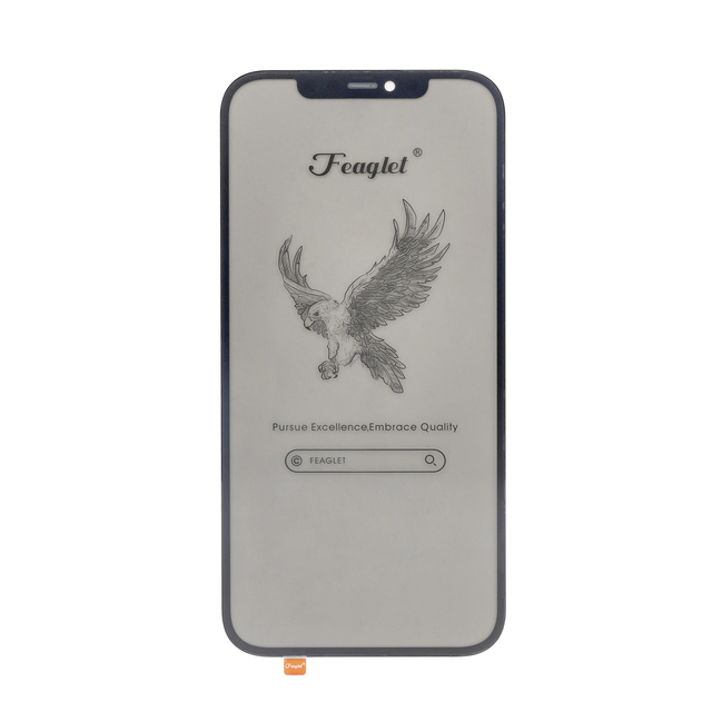 Original Glass Cover High Quality Mobile Phone Front Screen Glass Cover with Backlight for iPhone 12Promax Glass Cover