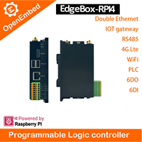 Module de programmation PLC OEM d'usine Edgebox-RPI4, solution Raspberry Pi CM4, prend en charge OpenWrt Linux, 5G, LORAWAN, 4G LTE, RS485