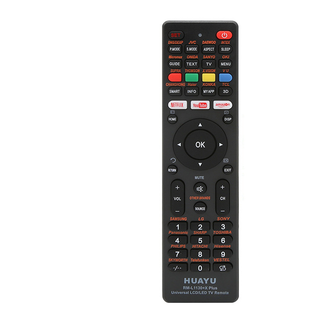 X402-1 Best Selling Universal All Brands Smart TV Remote Control RM-L1130+X Plus Plastic AAA Battery for LED/LCD TVs